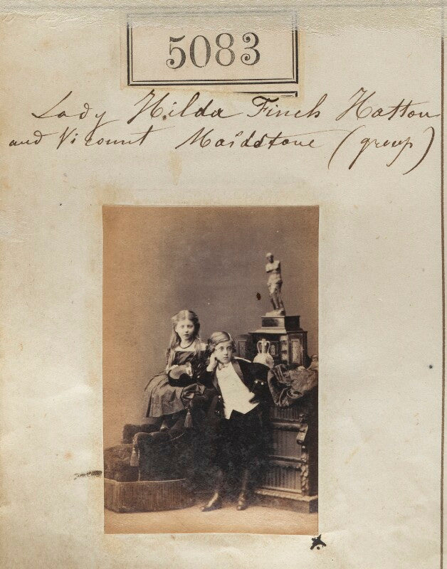 Lady hilda jane sophia higgins (née finch hatton); george william heneage finch hatton, viscount maidstone npg ax55088