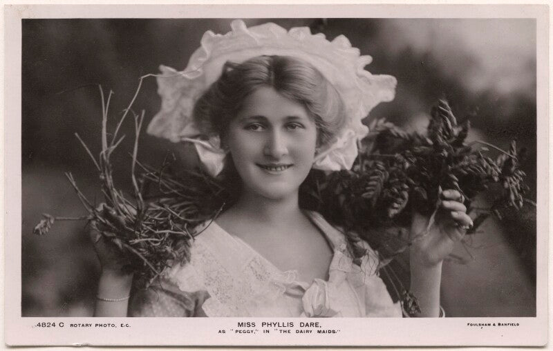 Phyllis dare as peggy in 'the dairymaids' npg x138244