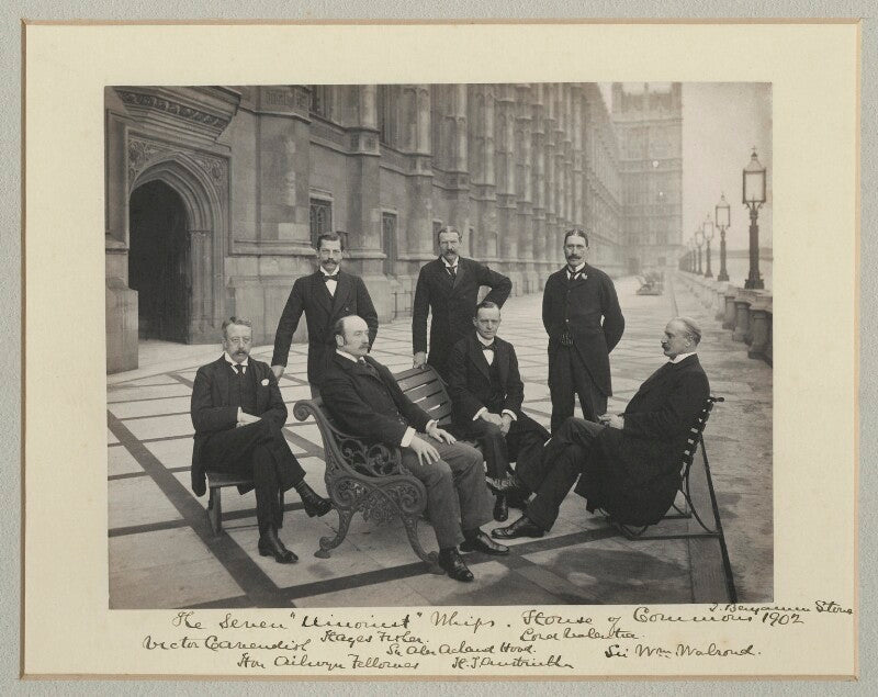 'the seven "unionist" whips, house of commons 1902' npg x135305