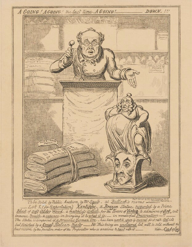 A going! a going! the last time, a going! down !!! npg d17916a