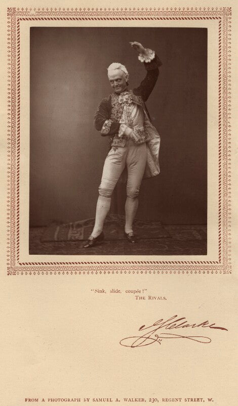 John sleeper clarke in 'the rivals' npg x6102