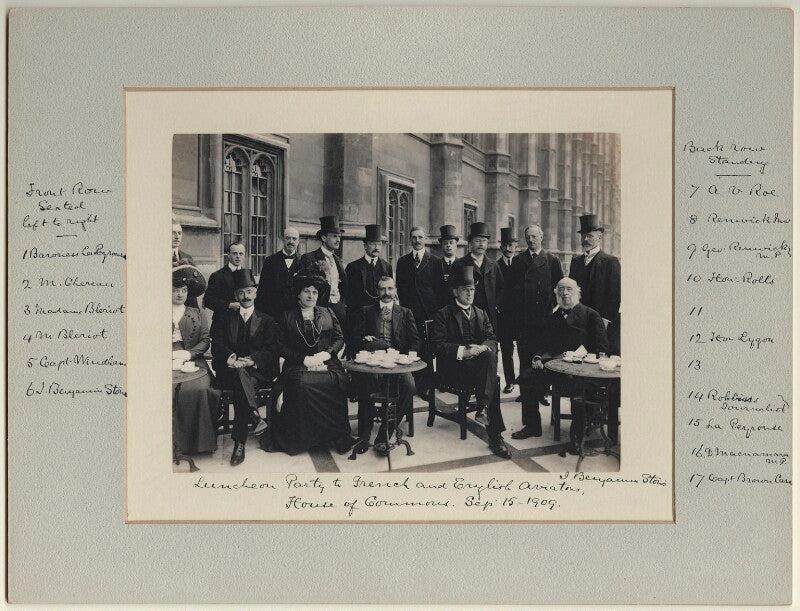 Luncheon party to french and english aviators npg x126225