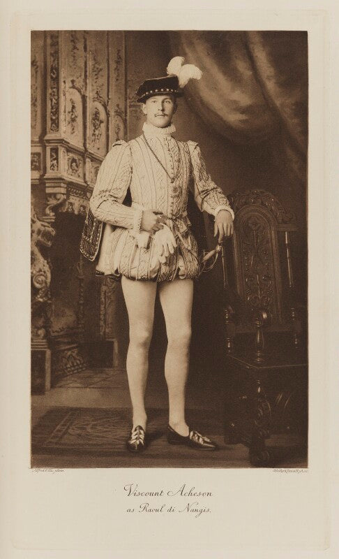 Archibald charles montagu brabazon acheson, 5th earl of gosford when viscount acheson as raoul di nangis npg ax41078