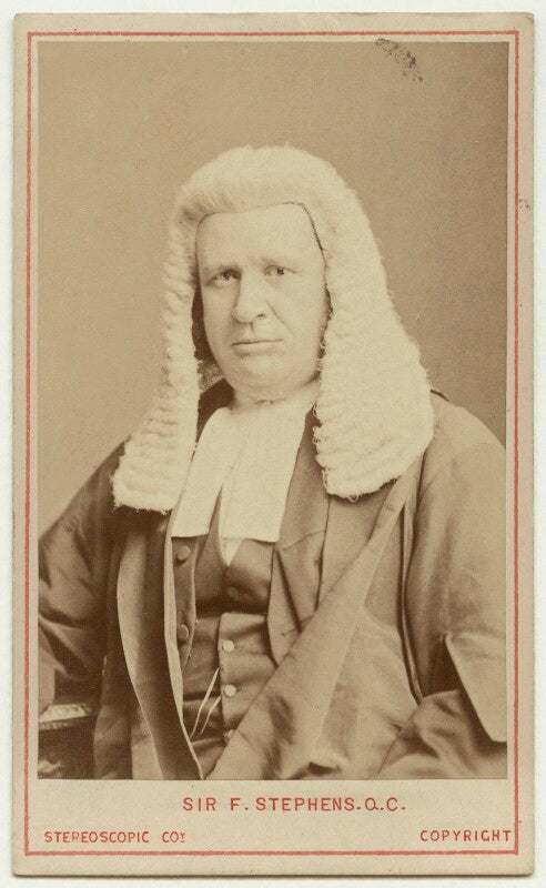 Sir james fitzjames stephen, 1st bt npg x32356