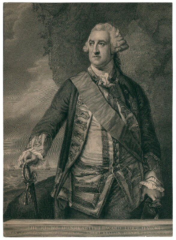 Edward hawke, 1st baron hawke npg d3233