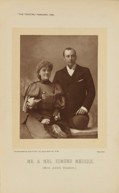 Annie hughes; edmund maurice (edmund fitz maurice lenon) npg ax28884