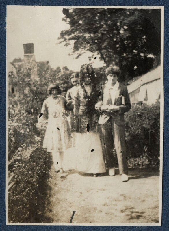Julian vinogradoff (née morrell); t.s. eliot; lady ottoline morrell; mark gertler npg ax140901