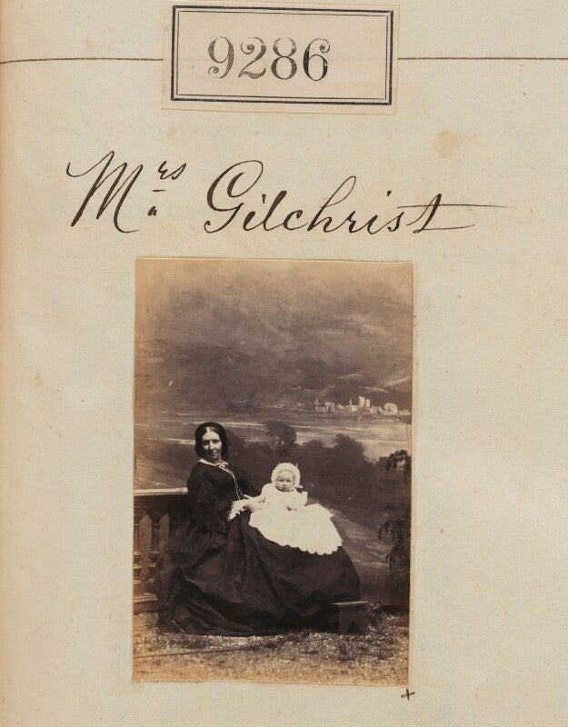 Helen warden gilchrist (née andrew) with baby npg ax59107