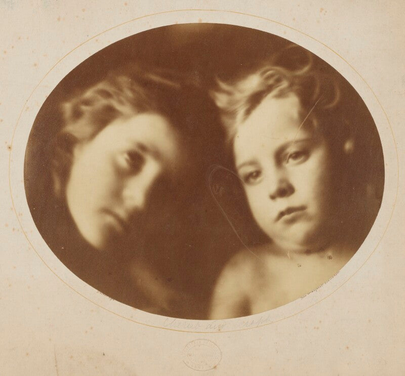 'cherub and seraph' (william frederick gould; elizabeth keown) npg x18006