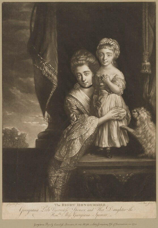 (margaret) georgiana spencer (née poyntz), countess spencer; georgiana cavendish (née spencer), duchess of devonshire npg d41999