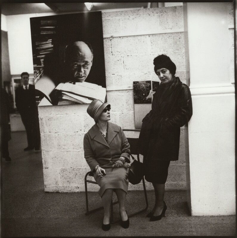 Ida kar and an unknown woman at her whitechapel art gallery exhibition npg x134144