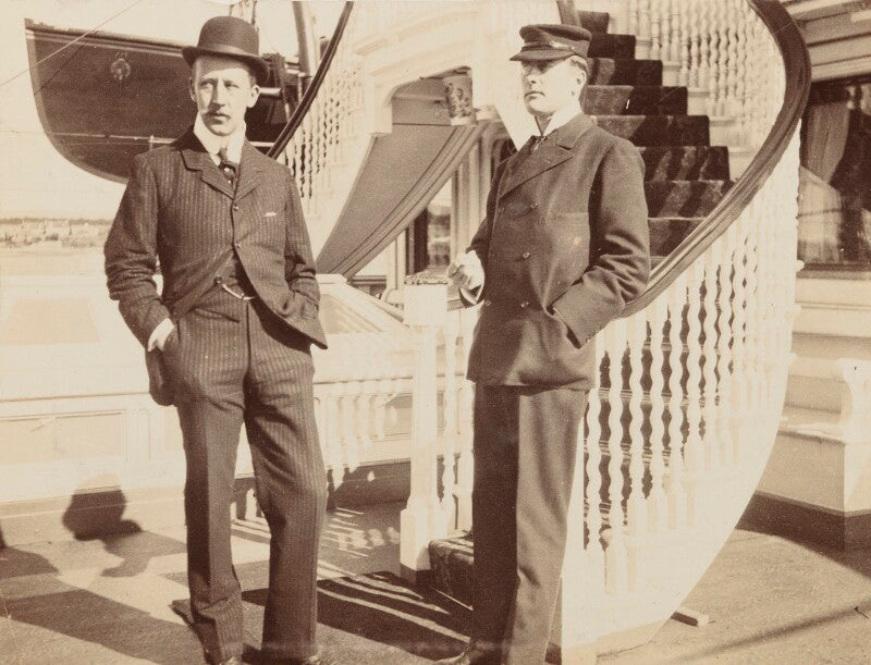 Probably frederick edward grey ('fritz') ponsonby, 1st baron sysonby; sir (joseph) austen chamberlain npg ax137100