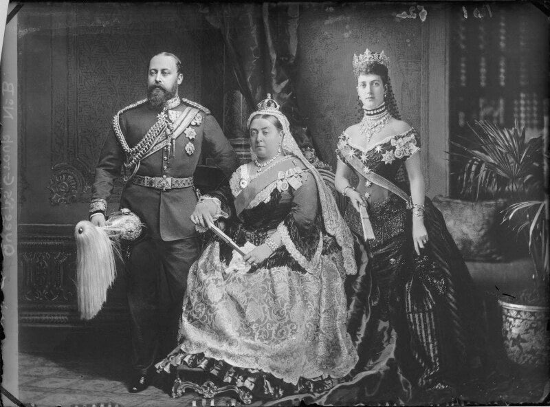 King edward vii; queen victoria; queen alexandra npg x95831