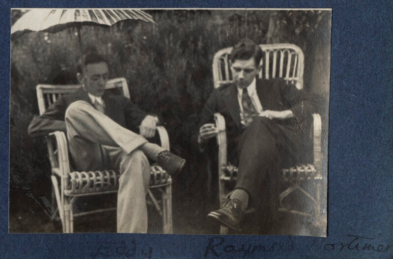 Edward ('eddy') sackville west; raymond mortimer npg ax141656