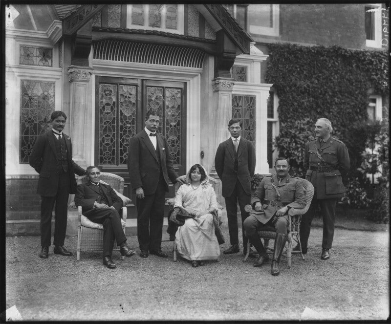 Ranjitsinhji ('ranji') vibhaji, maharaja jam sahib of navanagar and friends npg x130047