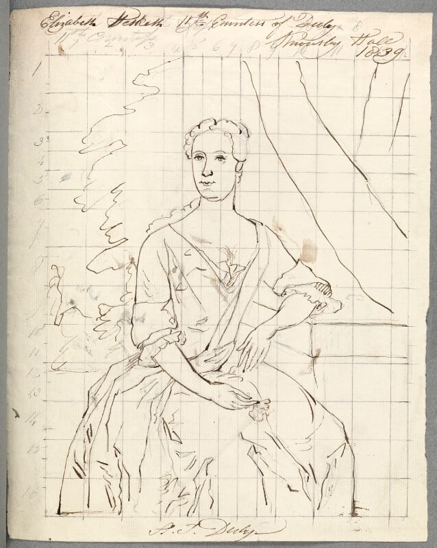 Elizabeth stanley (née hesketh), countess of derby npg d23115