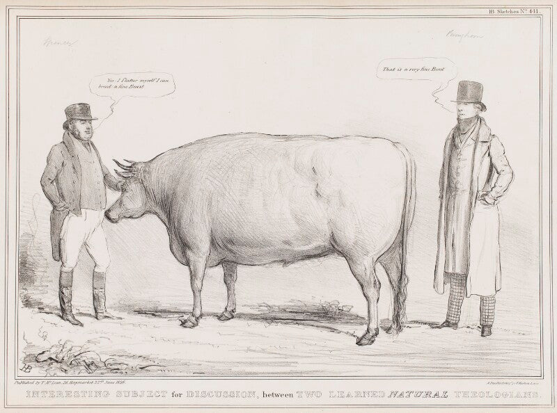 Interesting subject for discussion, between two learned natural theologians npg d41375