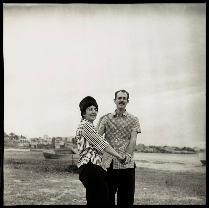 Ida kar with one of her government drivers npg x132349