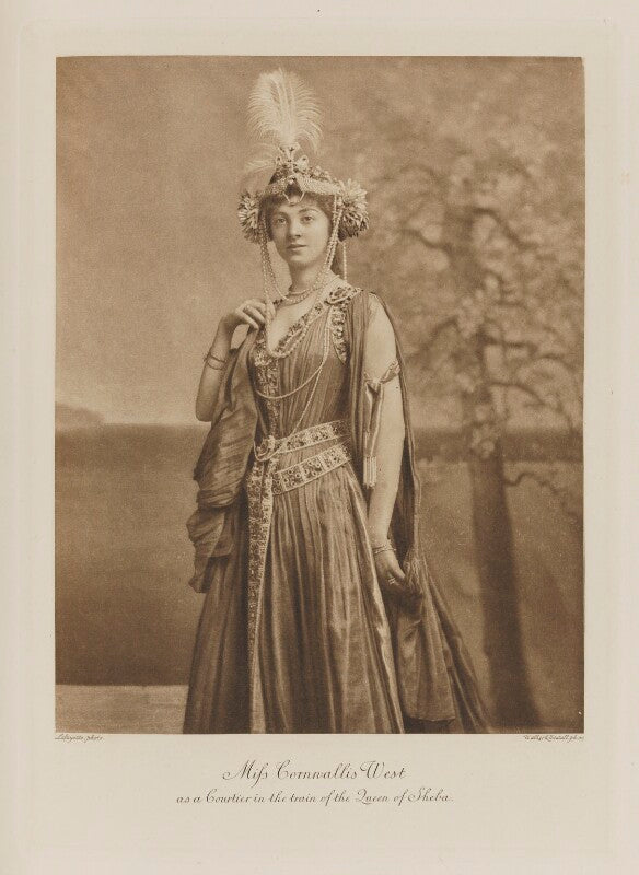 Constance edwina (née cornwallis west), duchess of westminster (later mrs lewis) as a courtier in the train of the queen of sheba npg ax41086