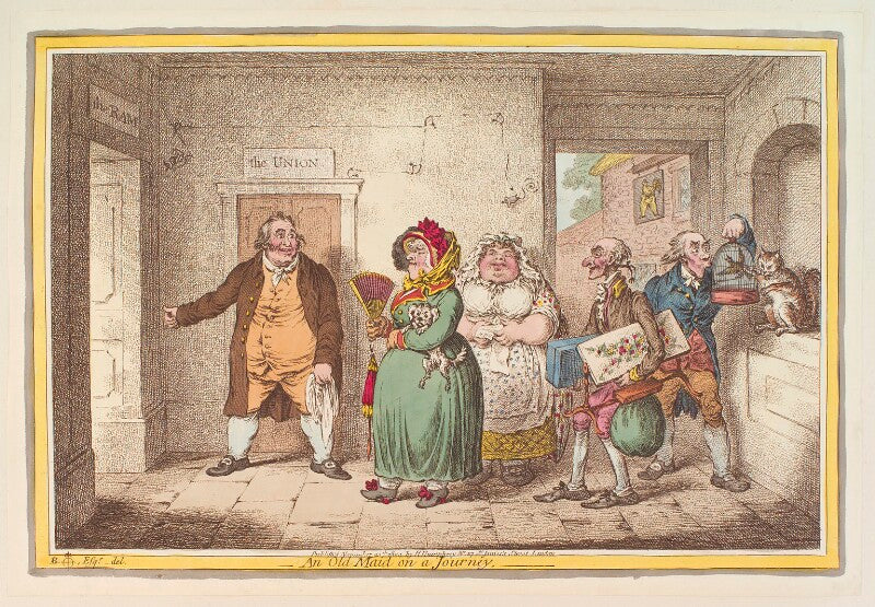 'an old maid on a journey' npg d12837