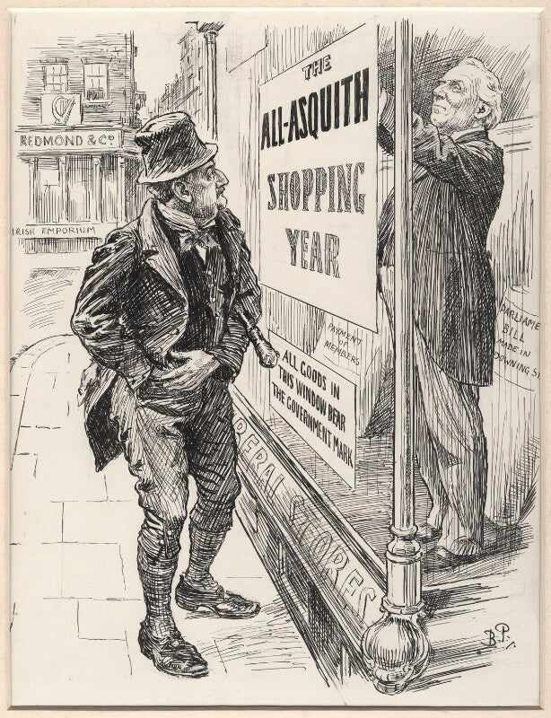 Quid pro quo (john edward redmond; herbert henry asquith, 1st earl of oxford and asquith) npg d11475