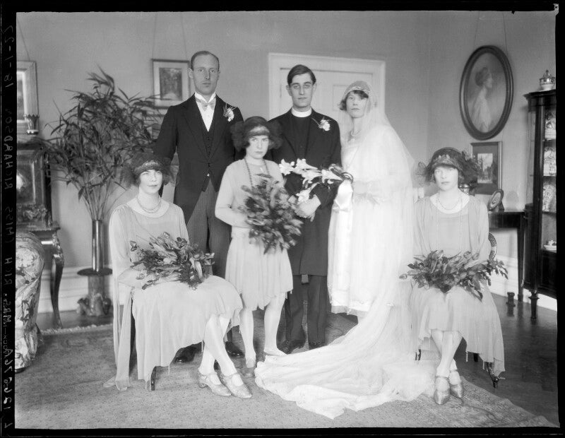Edward charles rich, alison mary rich (née richardson) and wedding party npg x184582