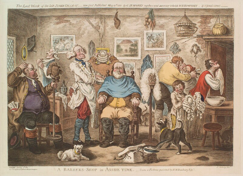 'a barbers shop in assize time' npg d13119