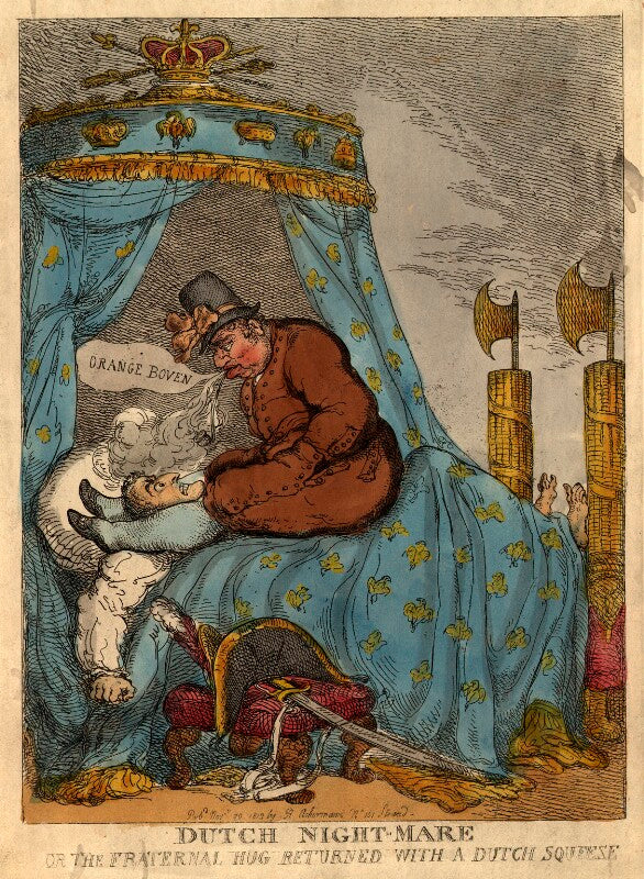 Dutch night mare: or the fraternal hug returned with a dutch squeese (napoléon bonaparte) npg d9079