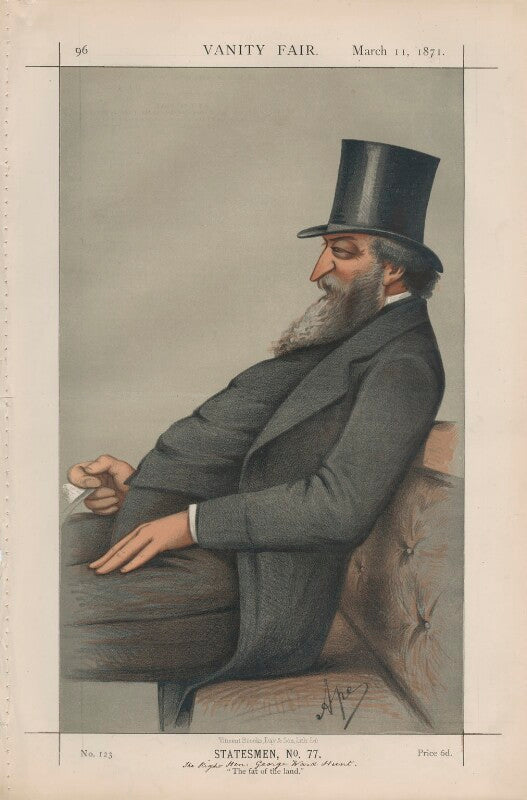 George ward hunt ('statesmen, no. 77.') npg d43474