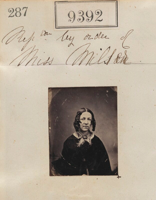 'reproduction by order of miss milson' npg ax59198
