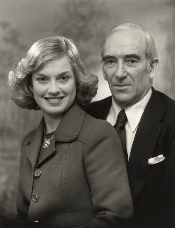 Marilyn roberta bruce mitford (née luscombe); rupert leo scott bruce mitford npg x171705