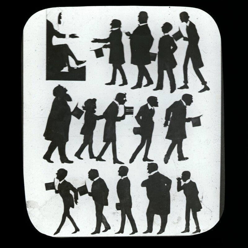 Fifteen silhouette figures npg d41978