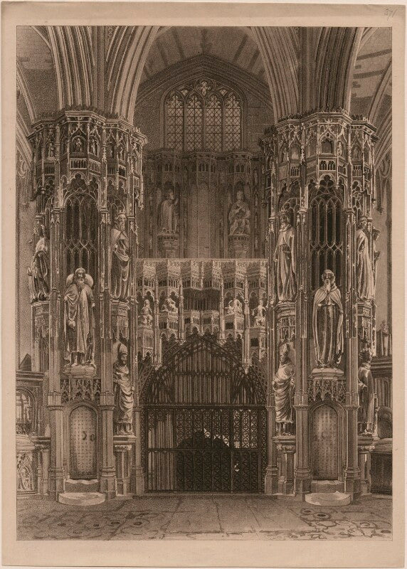 Tomb of king henry v in westminster abbey npg d42666