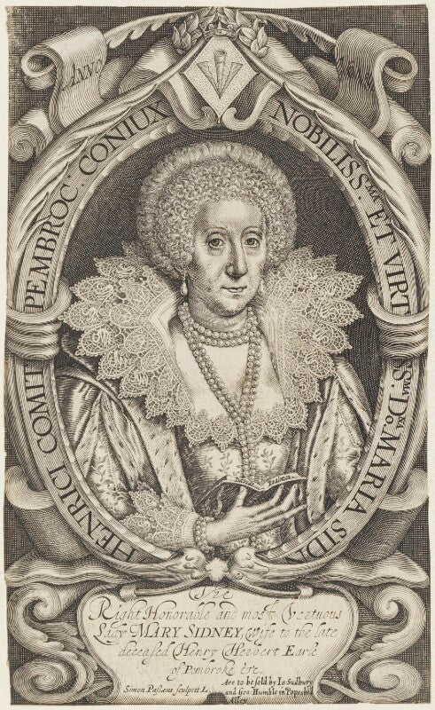 Mary herbert, countess of pembroke npg d19186