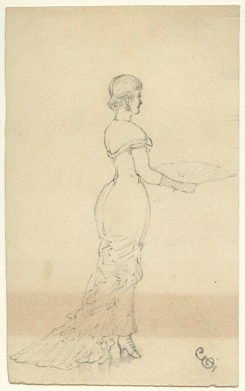Figure study of an unknown woman npg d23169