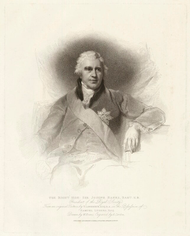 Sir joseph banks, bt npg d7501