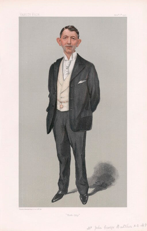 John george butcher, baron danesfort ('men of the day. no. 829.') npg d45091