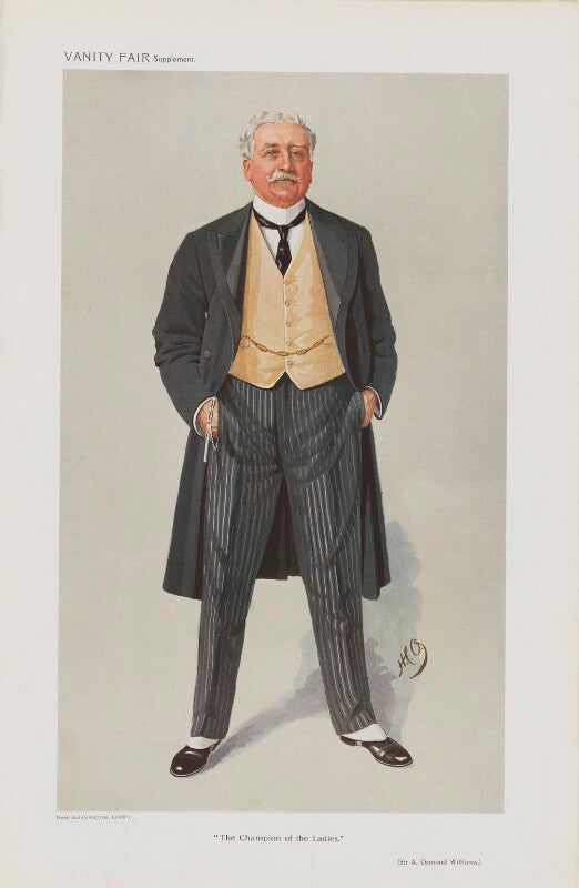 Sir (arthur) osmond williams, 1st bt ('men of the day. no. 1201. "the champion of the ladies."') npg d45525