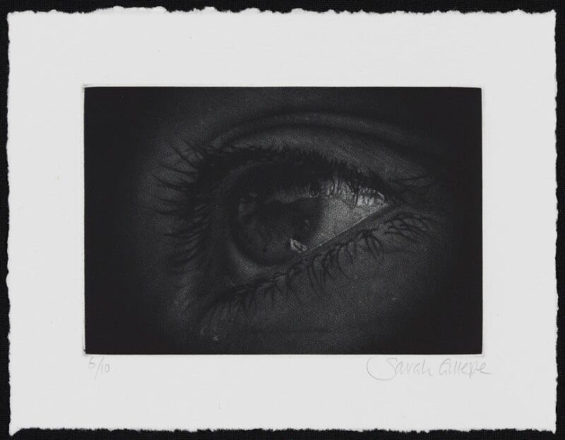 Mezzotint of an eye npg d49621