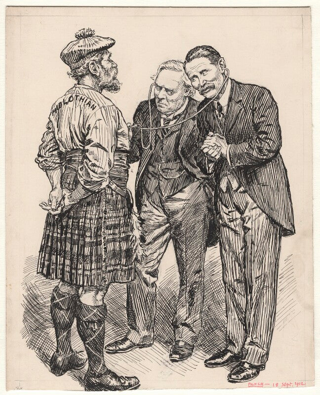 The heart of midlothian (herbert henry asquith, 1st earl of oxford and asquith; bonar law) npg d11474