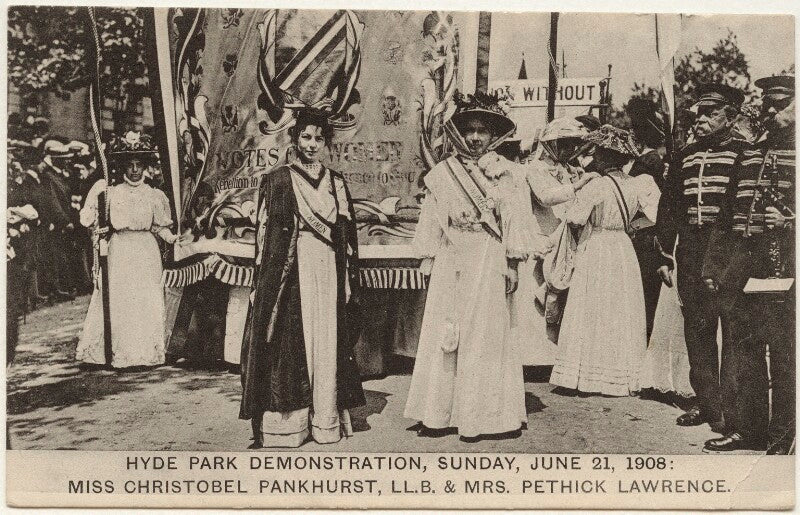Emmeline pethick lawrence; dame christabel pankhurst npg x45194