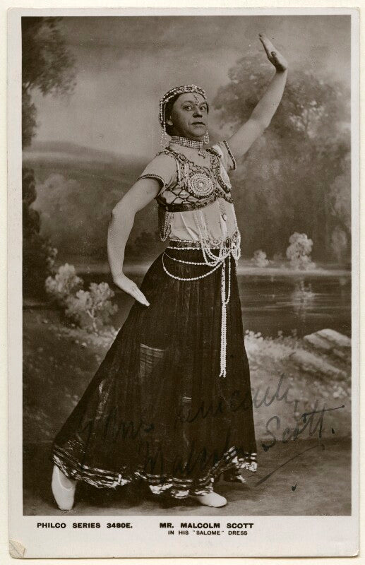 Malcolm scott in his 'salome' dress npg ax160374