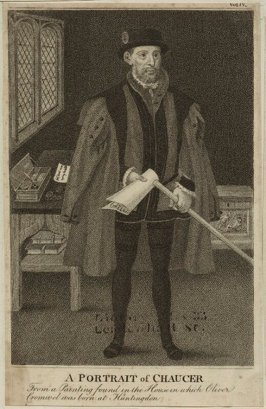 Geoffrey chaucer npg d24077