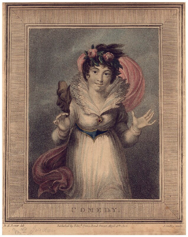 'comedy' (dorothy jordan) npg d3322