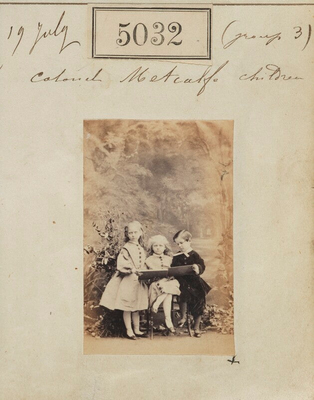 'colonel c.b. metcalfe children' (three unknown children) npg ax55037
