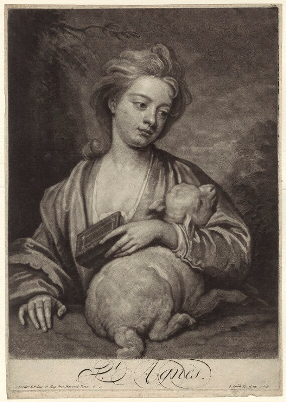 Catherine (née kneller) huckle as st agnes npg d27636