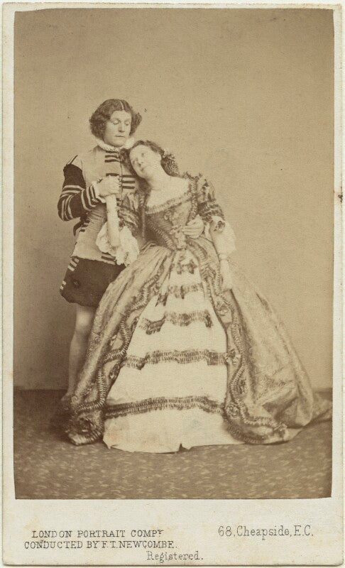 John billington as modus; henrietta simms as helen in 'the hunchback' npg x22593