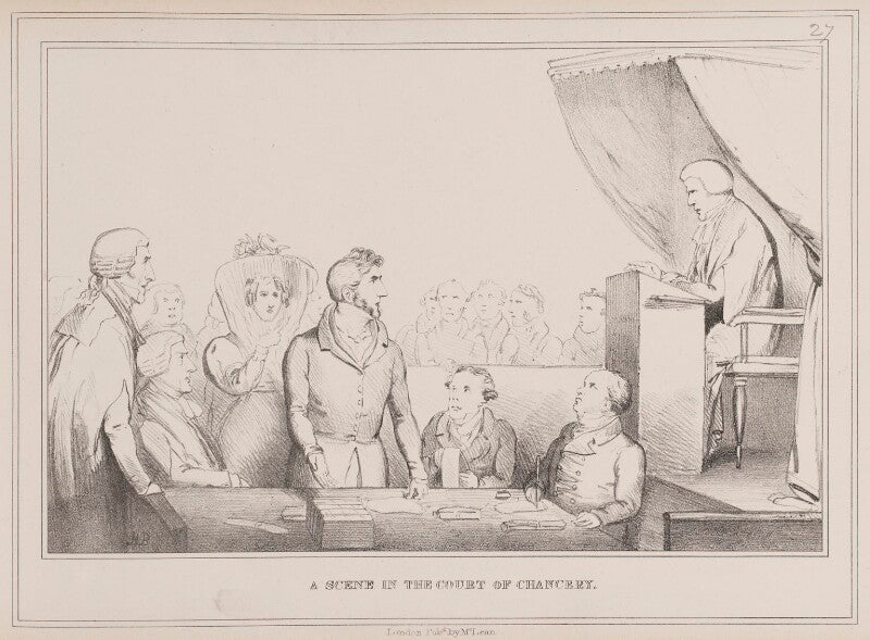 A scene in the court of chancery npg d40962
