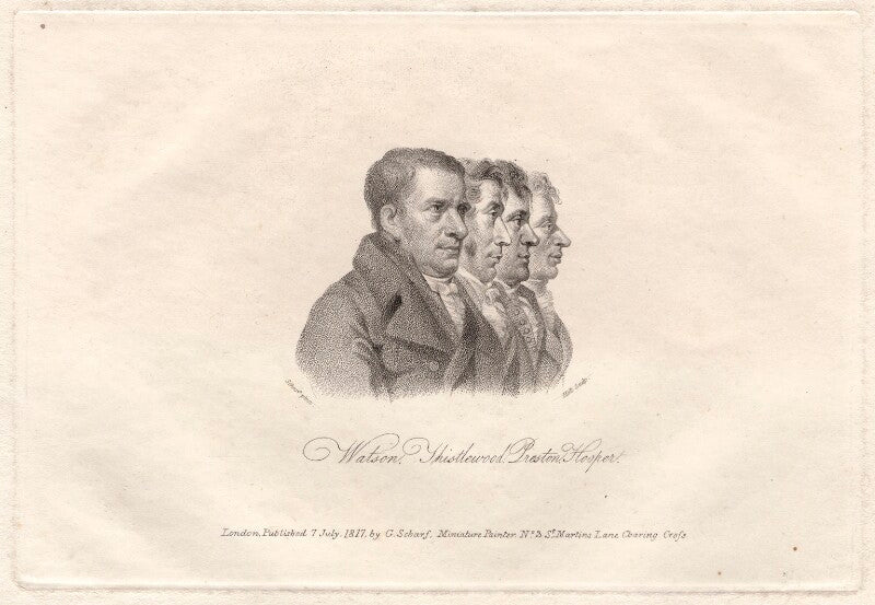 James watson; arthur thistlewood; thomas preston; john hooper npg d8063