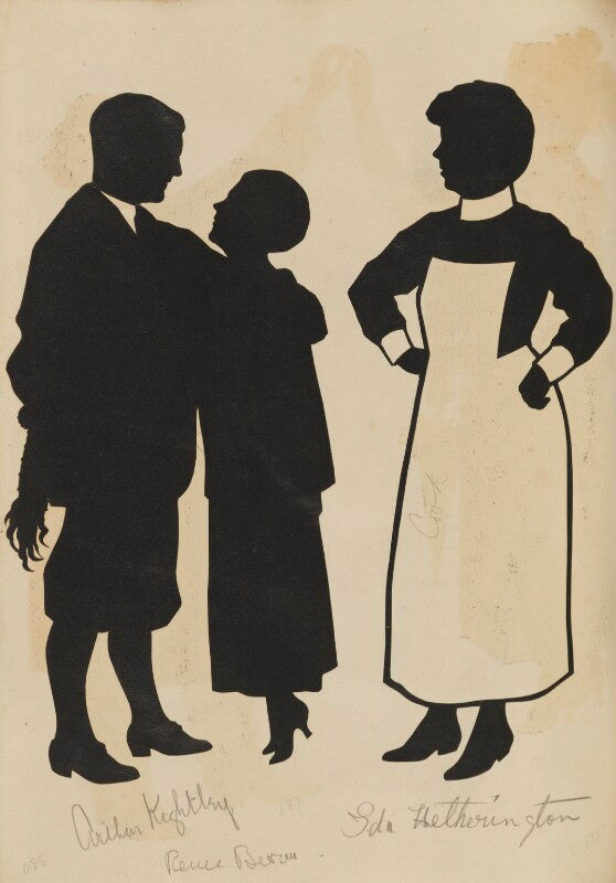 Actors in role in the "plus fours" company (arthur kightley (né kightly george ugle); renée bevan; ida hetherington) npg d46652